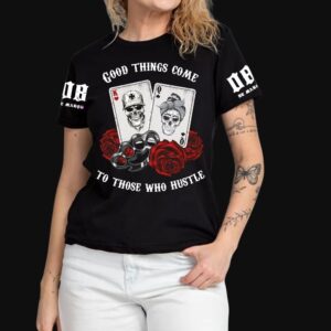 Baby look modelo cartas
