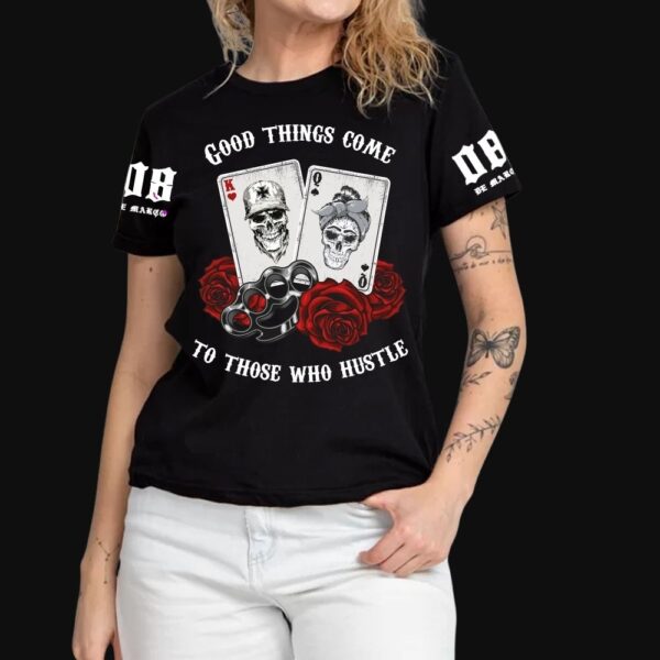 Baby look modelo cartas